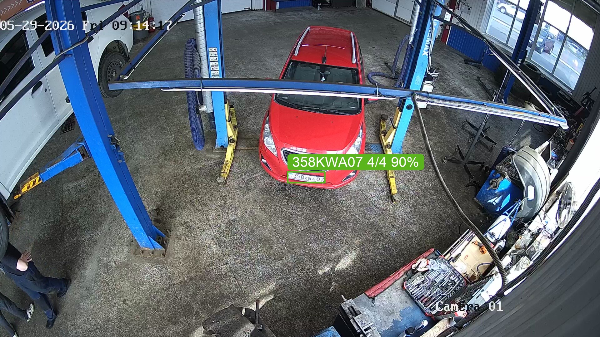 Казахстанский номер 358KWA07